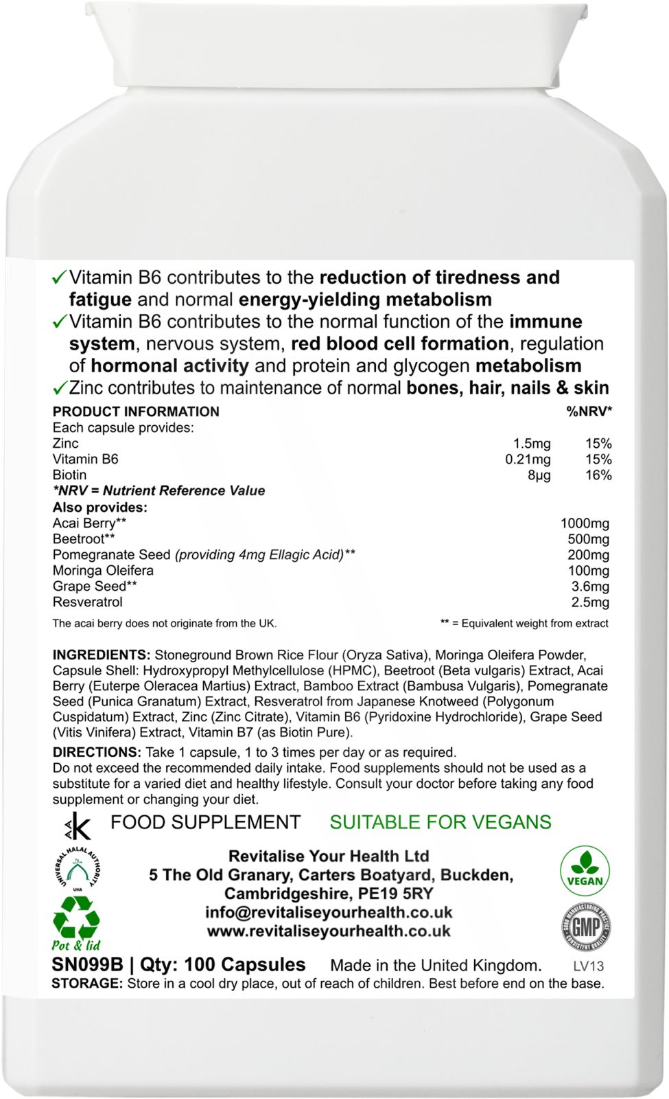 Acai Immuno Defence — 100 Capsules | Acai Berry Complex