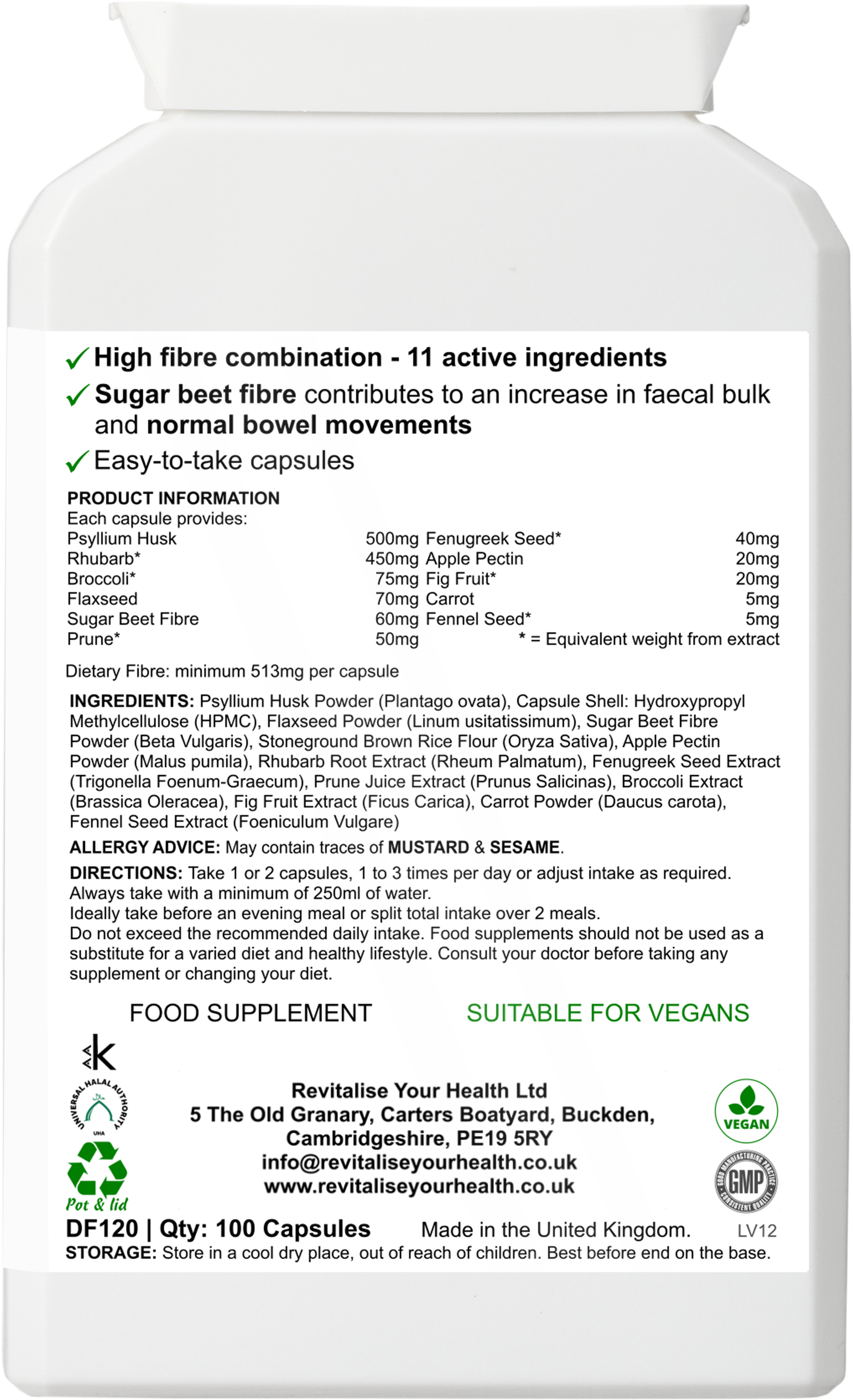 Revitalise Fibre Complex | 100 Capsules