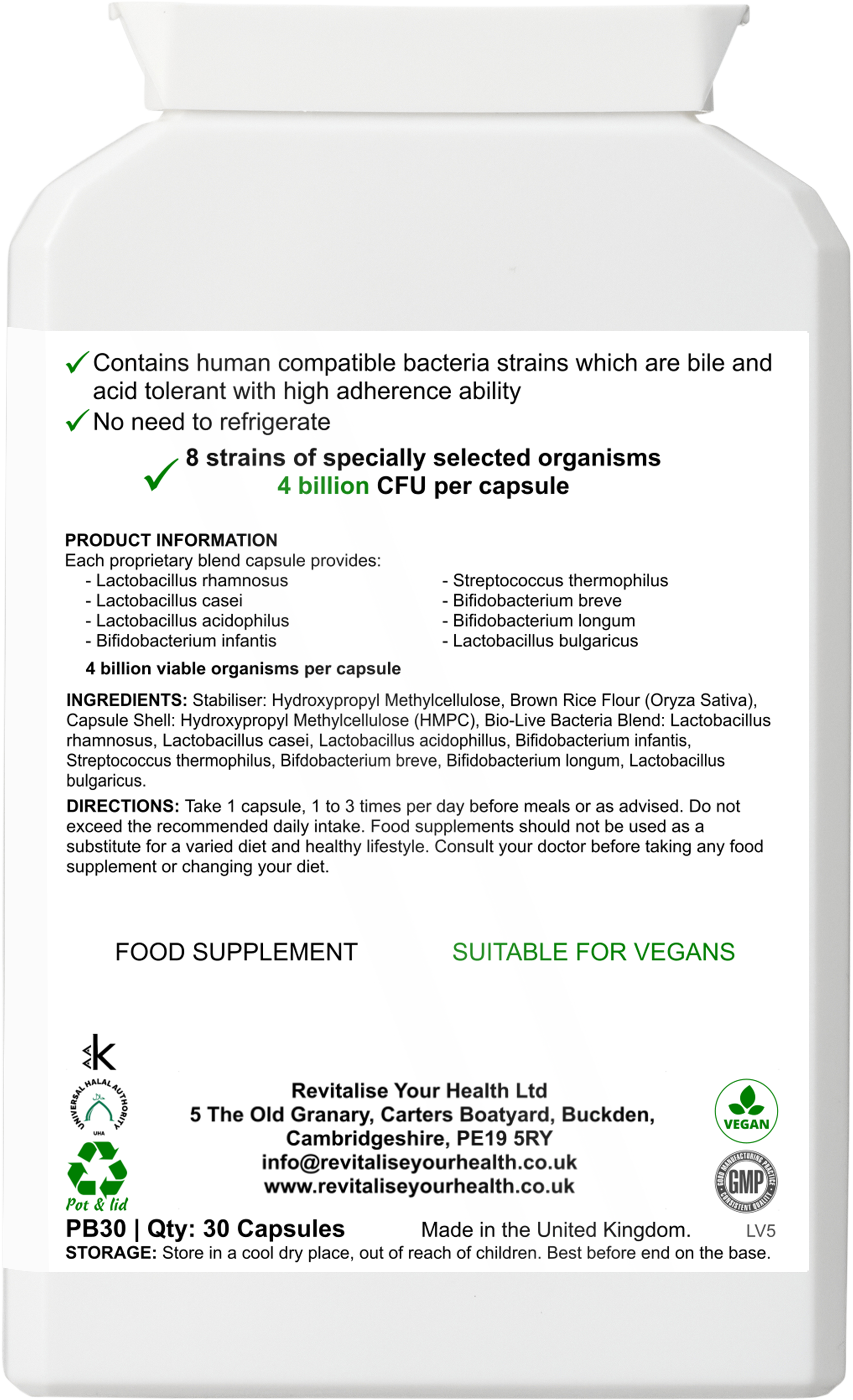 Bio-Flora Max — 30 Capsules
