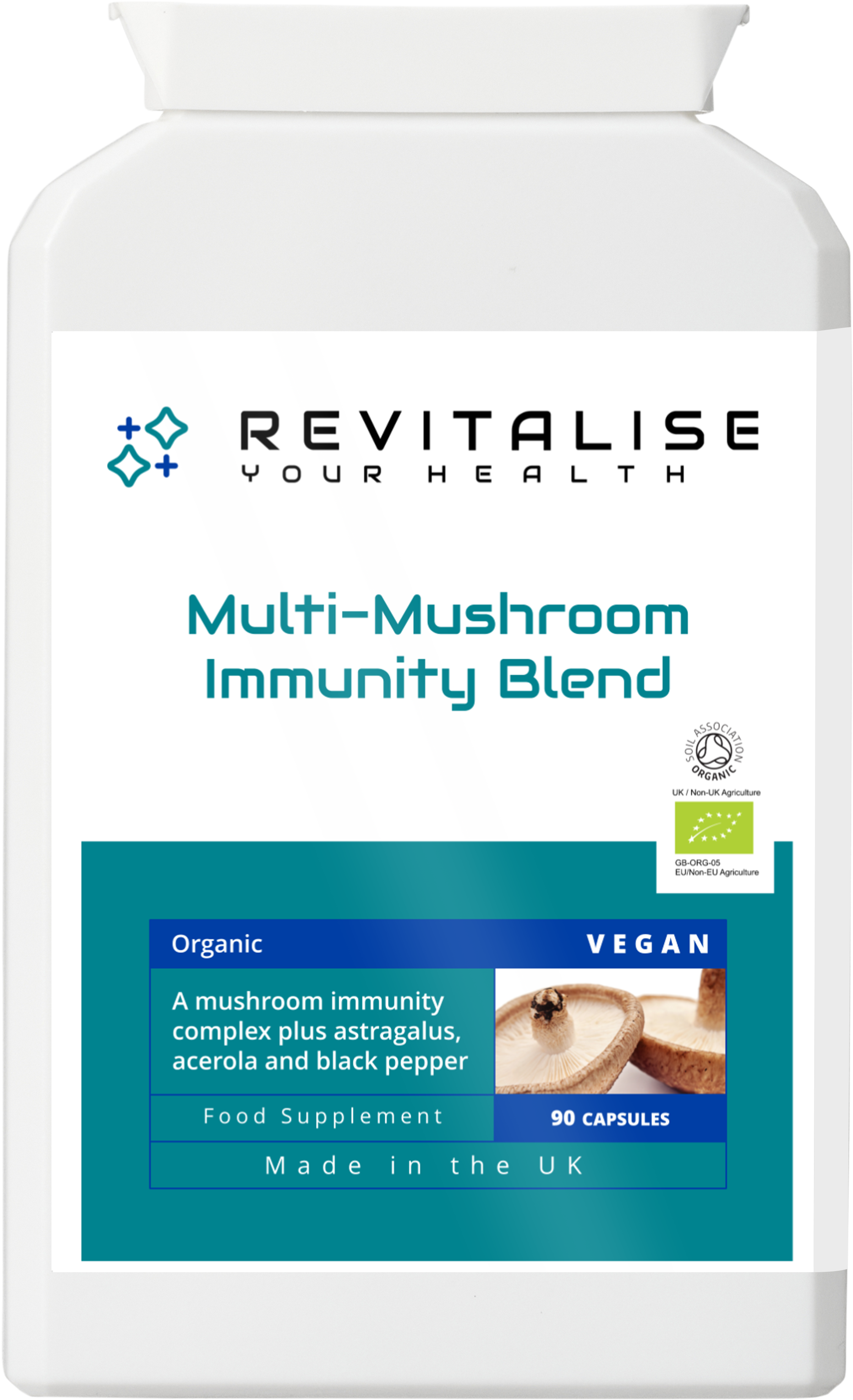 Multi-Mushroom Immunity Blend — 90 Capsules