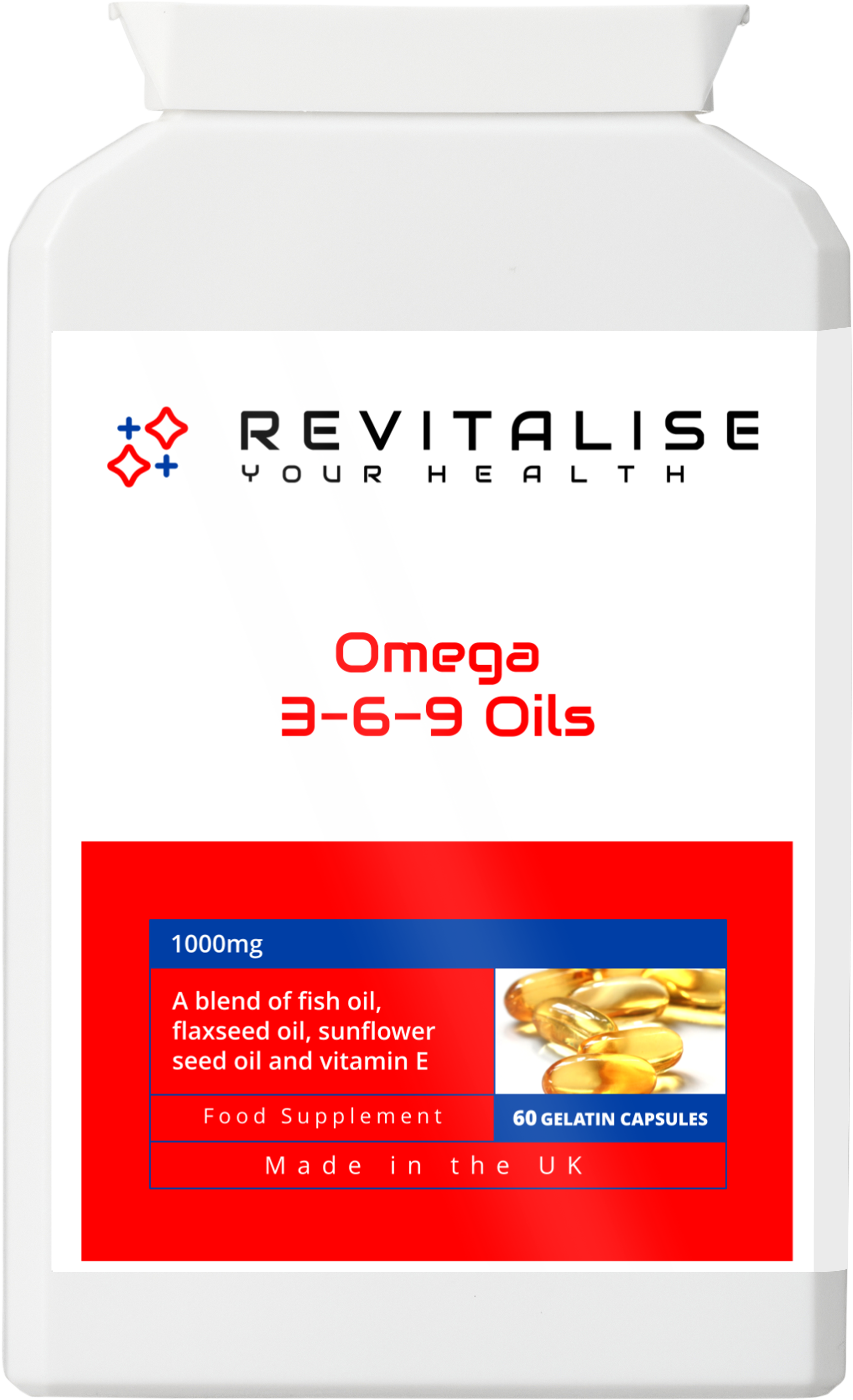 Omega 3-6-9 — 90 Capsules | Balanced Essential Fatty Acid Complex