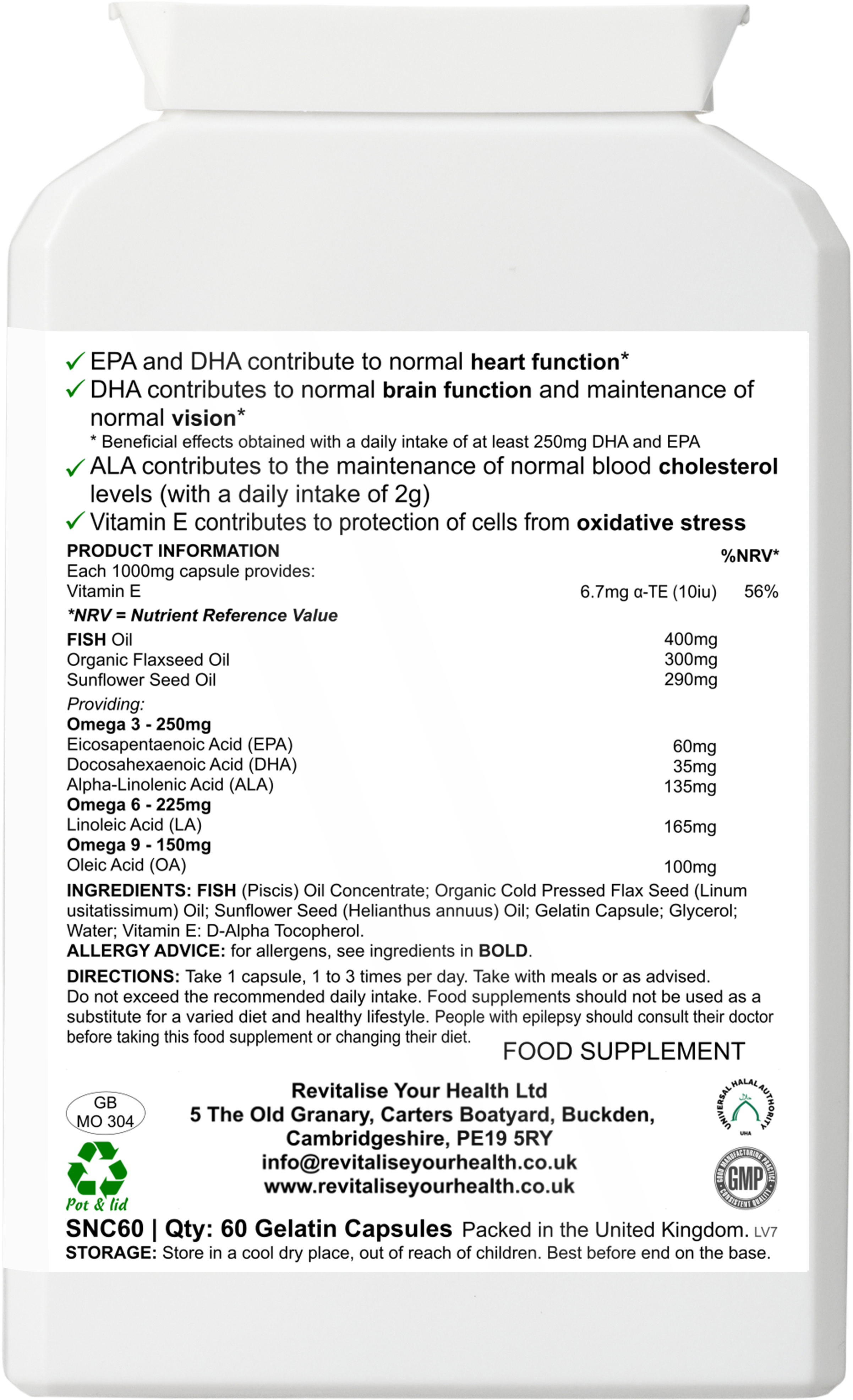 Omega 3-6-9 — 90 Capsules | Balanced Essential Fatty Acid Complex