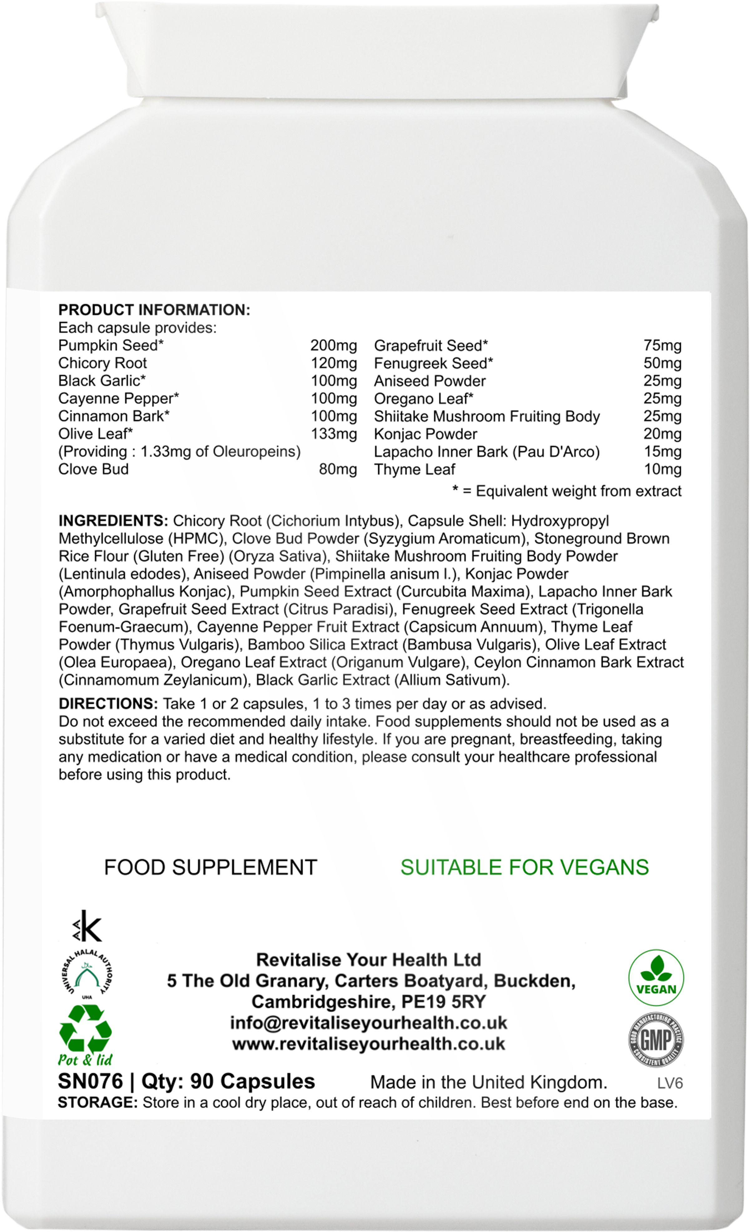 Revitalise Gut Health — 60 Capsules