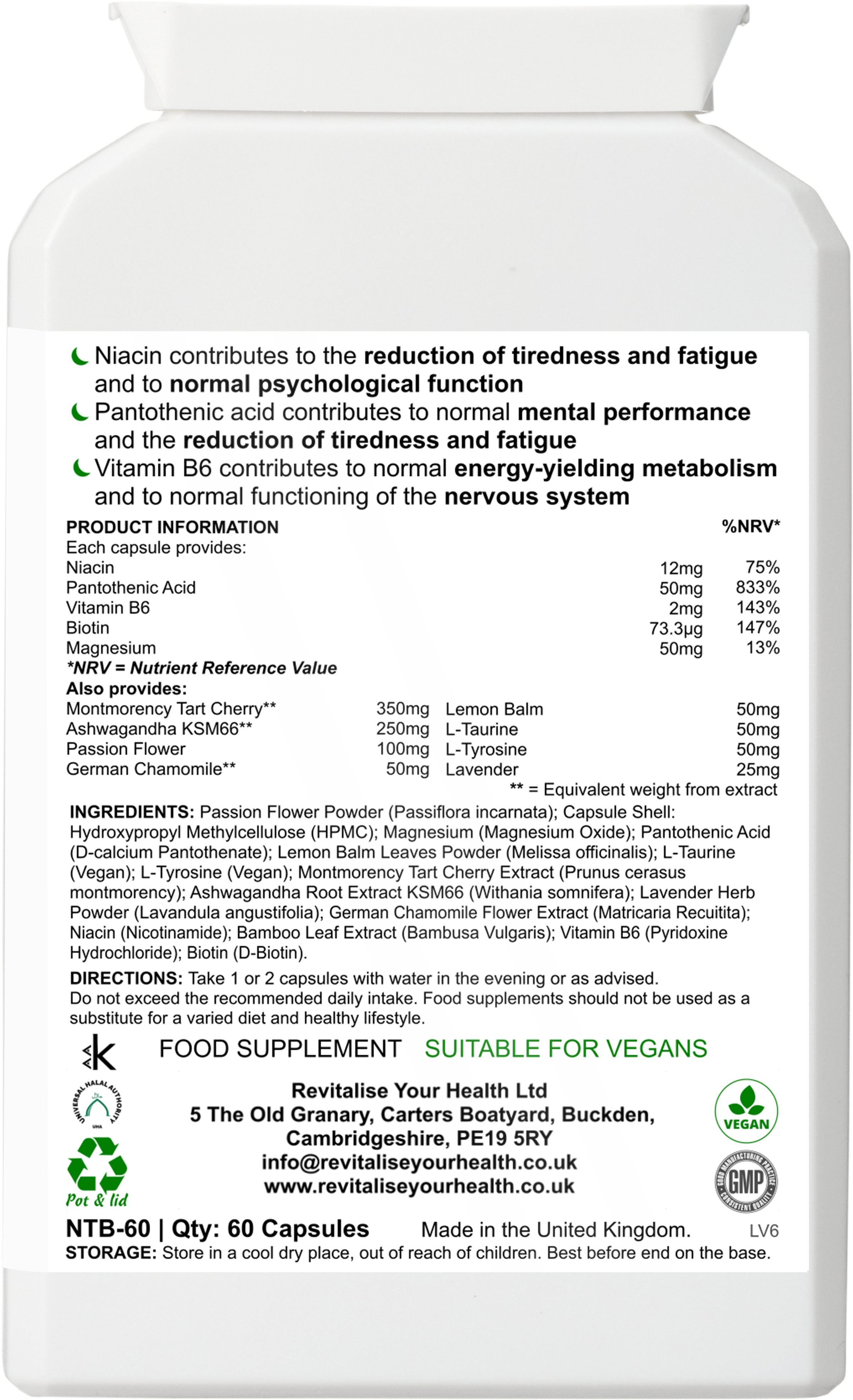 DreamEase Night Blend — 60 Capsules | Herbal Sleep & Relaxation Support