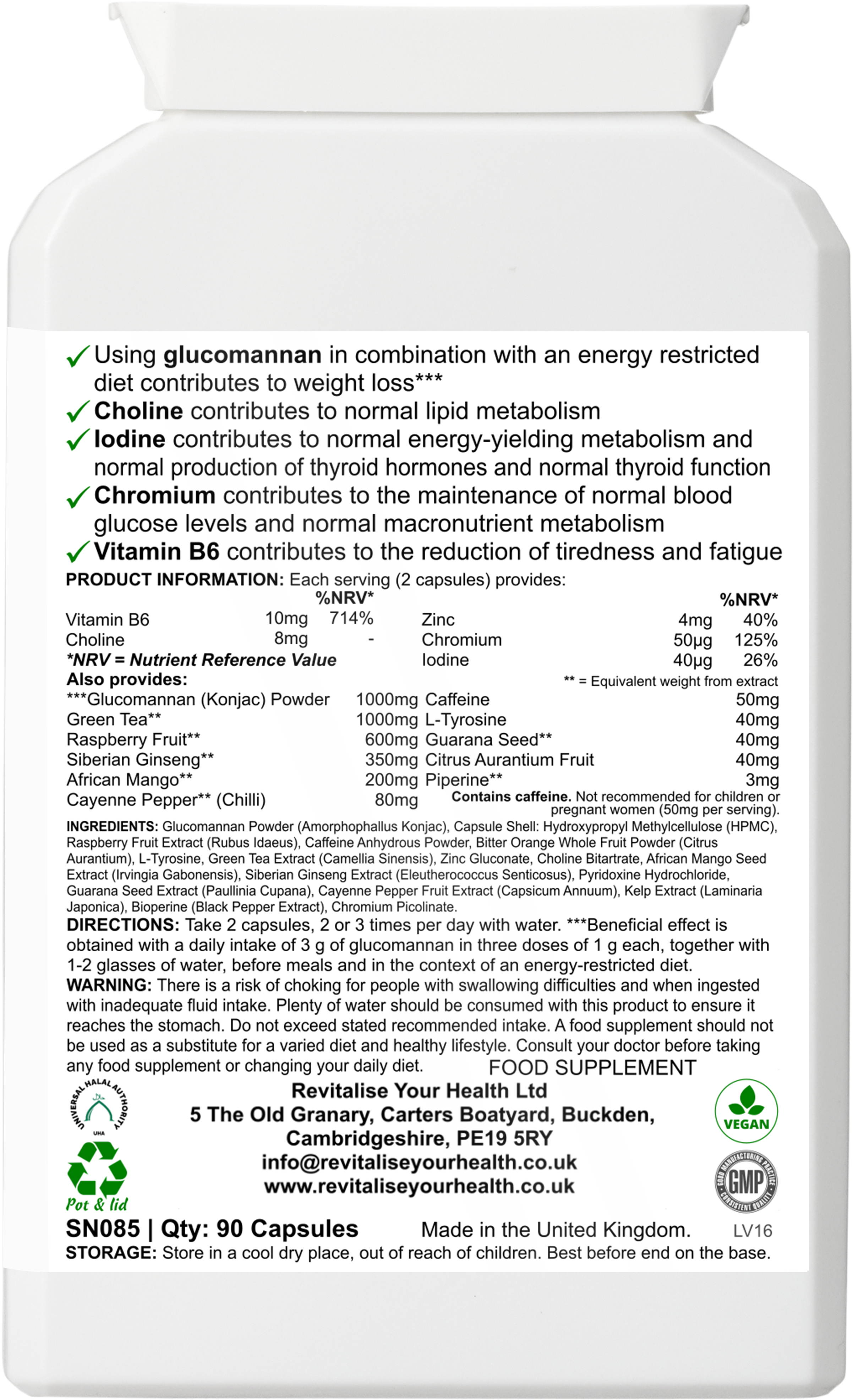 SlimBurn Plus — 90 Capsules