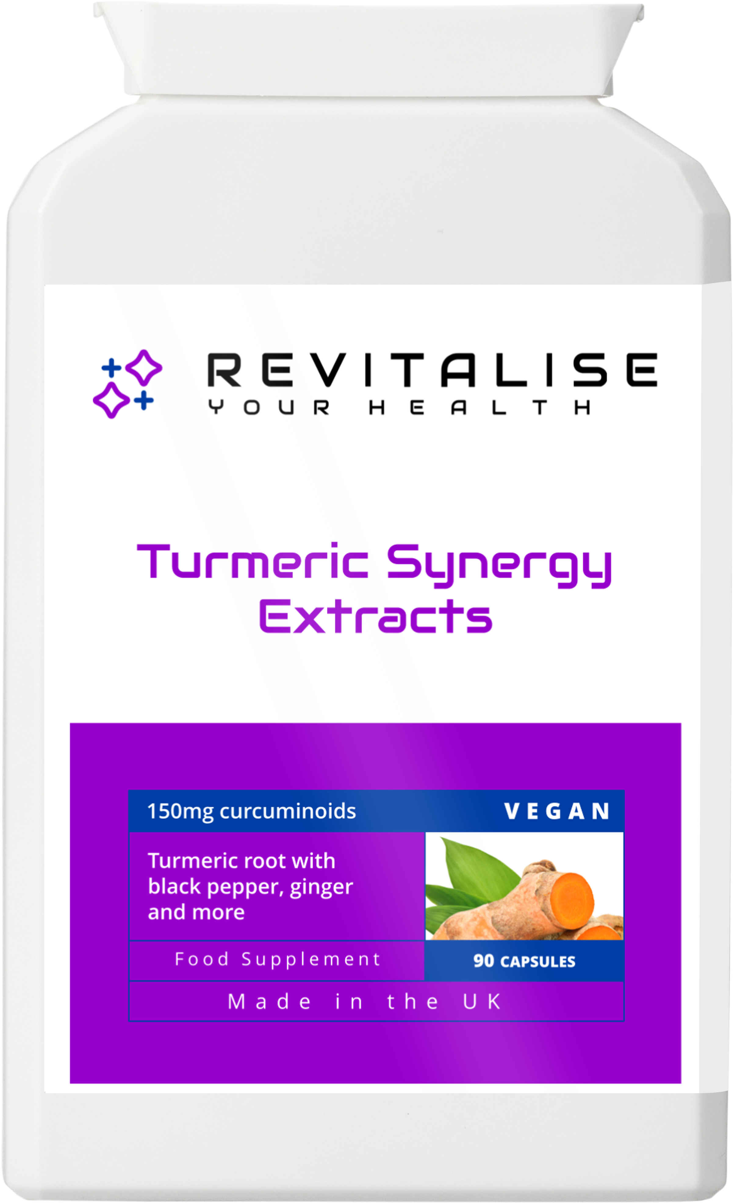 Turmeric Synergy Extracts — 90 Capsules | Turmeric & Botanical Complex